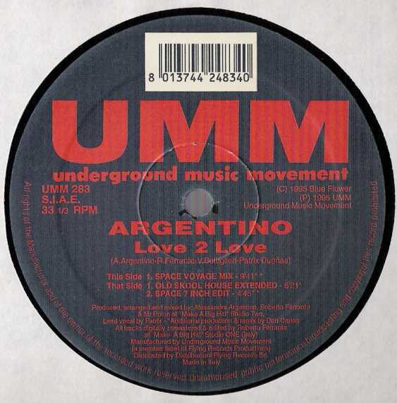 Alessandra Argentino - Love 2 Love | UMM (UMM 283)