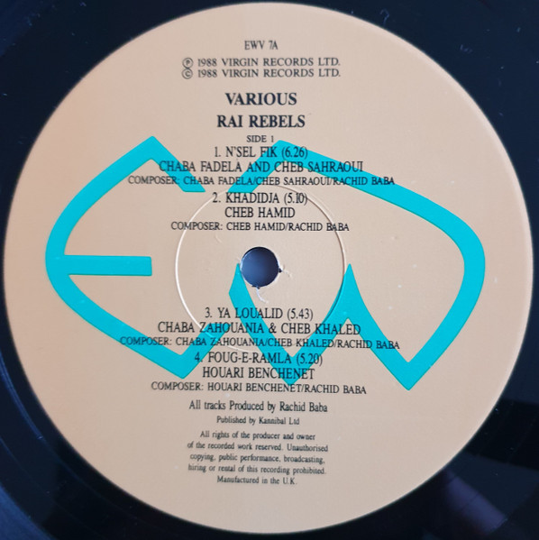 Various - Rai Rebels | Earthworks (EWV 7) - 3