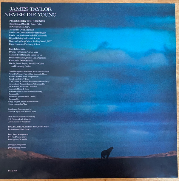James Taylor - Never Die Young | Discos CBS (231079) - 3