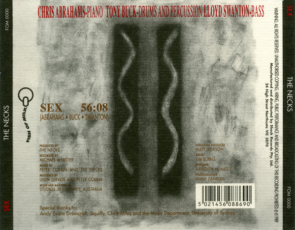 The Necks - Sex CD | Fish Of Milk (FOM 0000) - 3