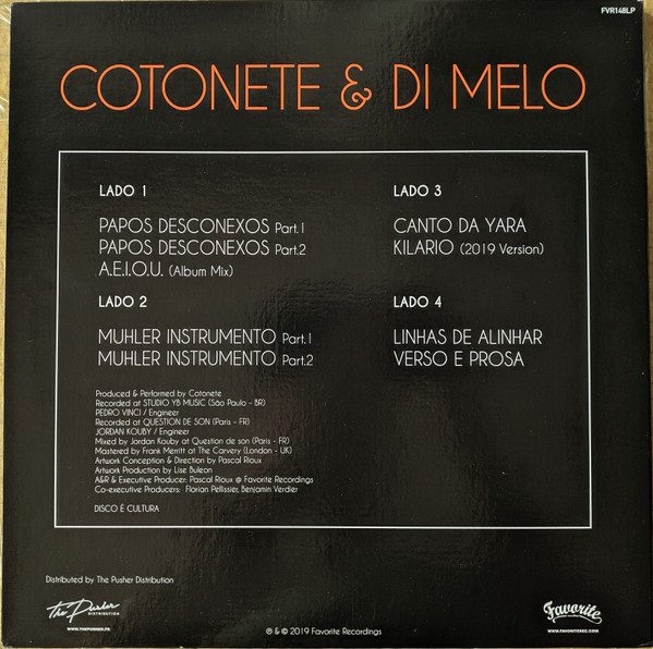 Cotonete & Di Melo - Atemporal | Favorite Recordings (FVR148LP) - 4 Cotonete & Di Melo - Atemporal | Favorite Recordings (FVR148LP) - 4