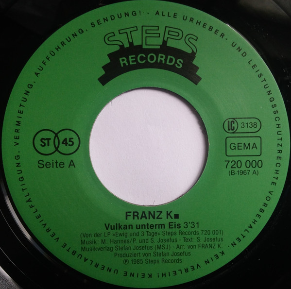 Franz K. - Vulkan Unterm Eis | STEPS Records (720 000) - 4