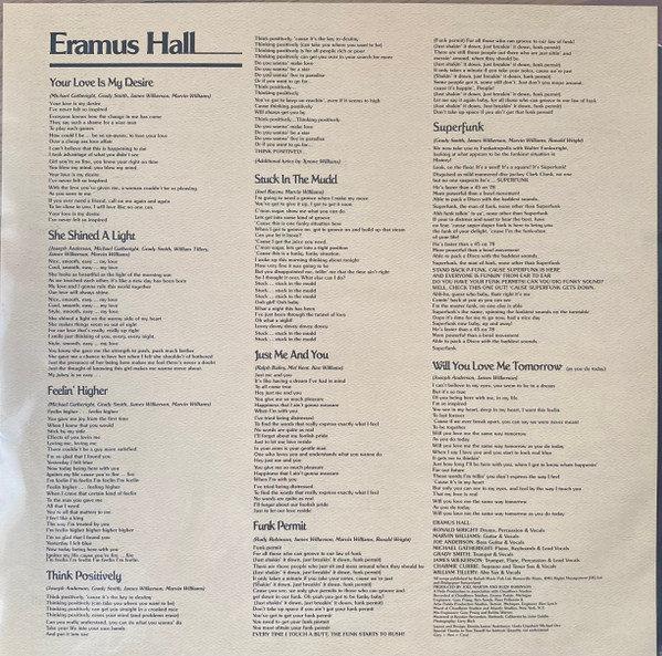 Eramus Hall - Your Love Is My Desire | Westbound Records (HIQLP 125) - 3 Eramus Hall - Your Love Is My Desire | Westbound Records (HIQLP 125) - 3
