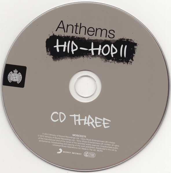 Various - Anthems Hip-Hop II | Ministry Of Sound (MOSCD276) - 3