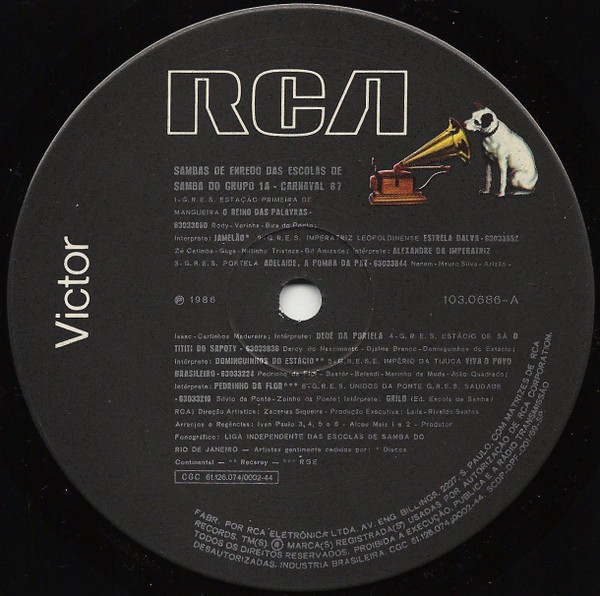 Various - Sambas De Enredo Das Escolas De Samba Do Grupo 1A - Carnaval 87 | RCA (103.0686) - 3 Various - Sambas De Enredo Das Escolas De Samba Do Grupo 1A - Carnaval 87 | RCA (103.0686) - 3