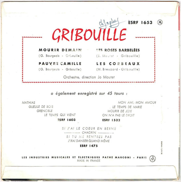 Gribouille - Les Corbeaux | Columbia (ESRF 1653) - 2 Gribouille - Les Corbeaux | Columbia (ESRF 1653) - 2