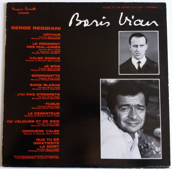 Serge Reggiani - Boris Vian | Disques Jacques Canetti (48805) - main Serge Reggiani - Boris Vian | Disques Jacques Canetti (48805) - main