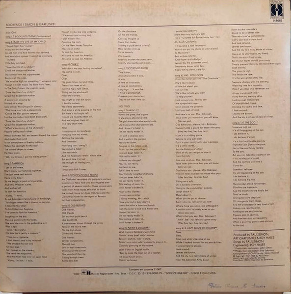 Simon & Garfunkel - Bookends | Harmony (148.067) - 3