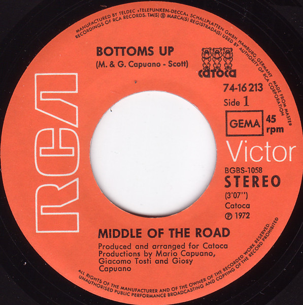 Middle Of The Road - Bottoms Up | RCA Victor (74-16 213) - 2