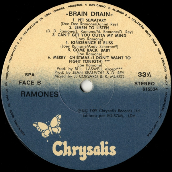 Ramones - Brain Drain | Chrysalis (615534) - 4