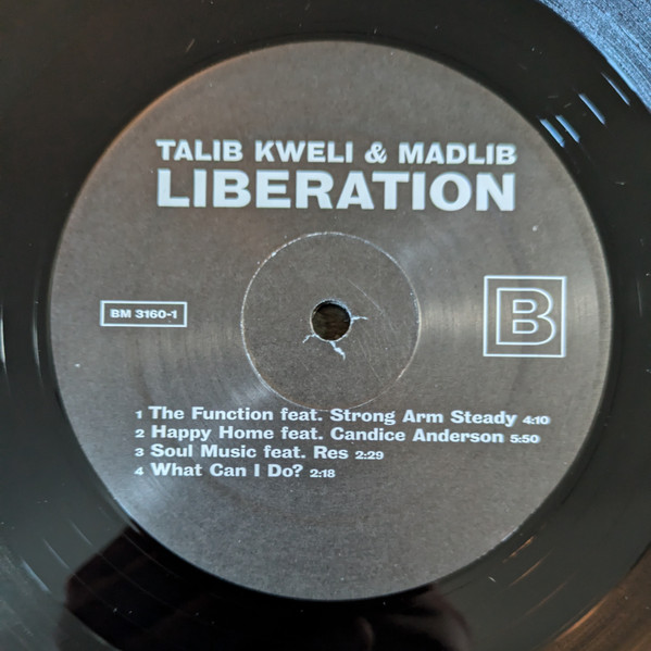 Talib Kweli + Madlib - Liberation | Blacksmith Music (BM 3160-1) - 4 Talib Kweli + Madlib - Liberation | Blacksmith Music (BM 3160-1) - 4