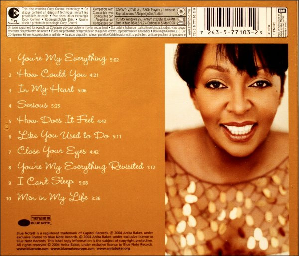 Anita Baker - My Everything | Blue Note (7243 5 77103 2 9) - 2
