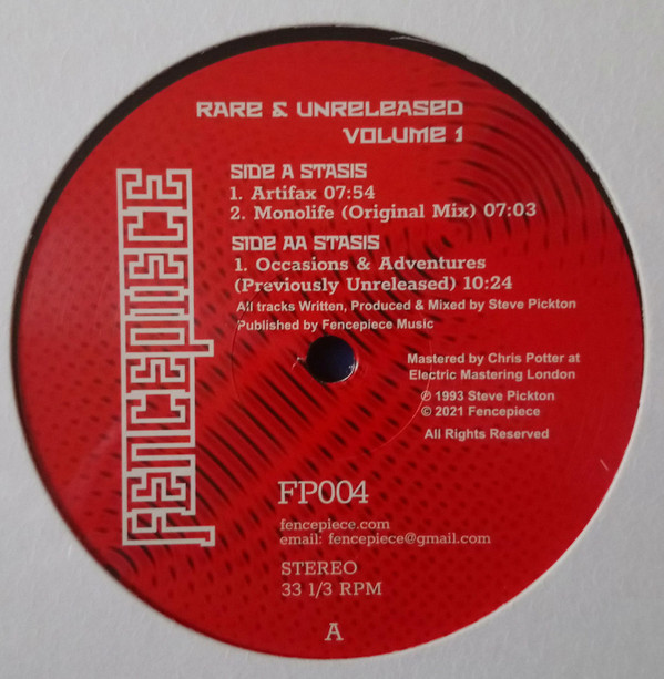 Stasis - Rare & Unreleased Volume 1 | Fencepiece (FP004)