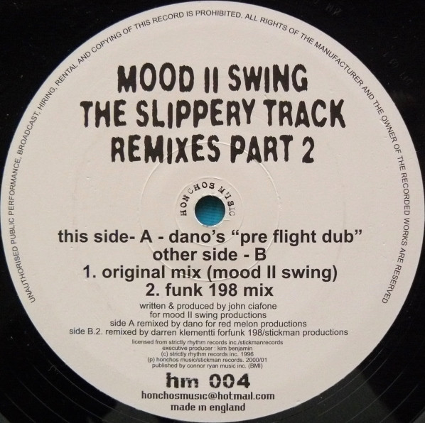 Mood II Swing - The Slippery Track Remixes Part 2 | Honchos Music (hm 004) - 2