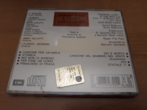 Francesco Guccini & Nomadi - Album Concerto | EMI (0777 7 46790 2 2) - 2 Francesco Guccini & Nomadi - Album Concerto | EMI (0777 7 46790 2 2) - 2