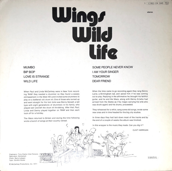 Wings - Wild Life | Apple Records (1 C062-04 946) - 2 Wings - Wild Life | Apple Records (1 C062-04 946) - 2