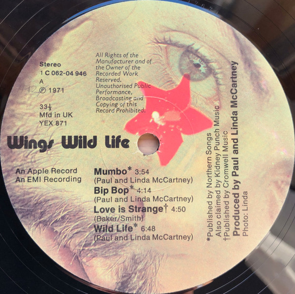 Wings - Wild Life | Apple Records (1 C062-04 946) - 3 Wings - Wild Life | Apple Records (1 C062-04 946) - 3