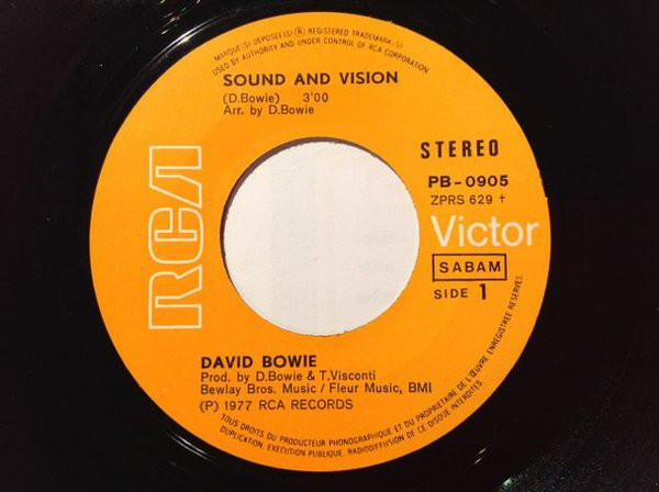 David Bowie - Sound And Vision | RCA Victor (PB 0905) - 2
