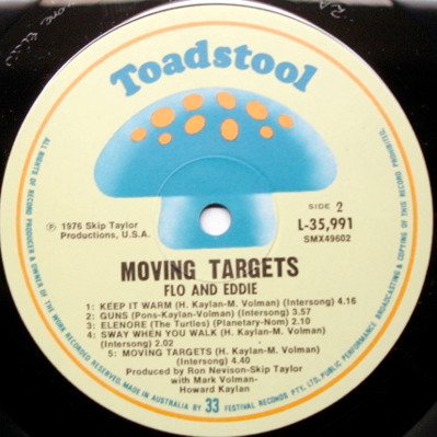 Flo & Eddie - Moving Targets | Toadstool (L 35991) - 4 Flo & Eddie - Moving Targets | Toadstool (L 35991) - 4