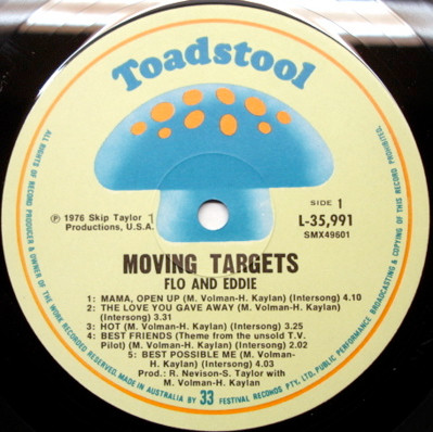 Flo & Eddie - Moving Targets | Toadstool (L 35991) - 3 Flo & Eddie - Moving Targets | Toadstool (L 35991) - 3