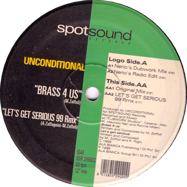 Unconditional - Brass 4 Us | Spotsound Records (SSR 299002) - main Unconditional - Brass 4 Us | Spotsound Records (SSR 299002) - main