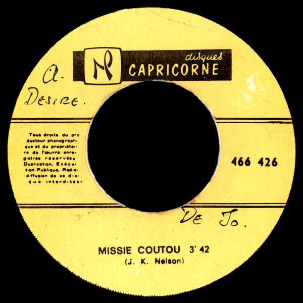 John Kenneth Nelson - Chère Chère Chérie / Missié Coutou | Disques Capricorne (466 426) - 4 John Kenneth Nelson - Chère Chère Chérie / Missié Coutou | Disques Capricorne (466 426) - 4