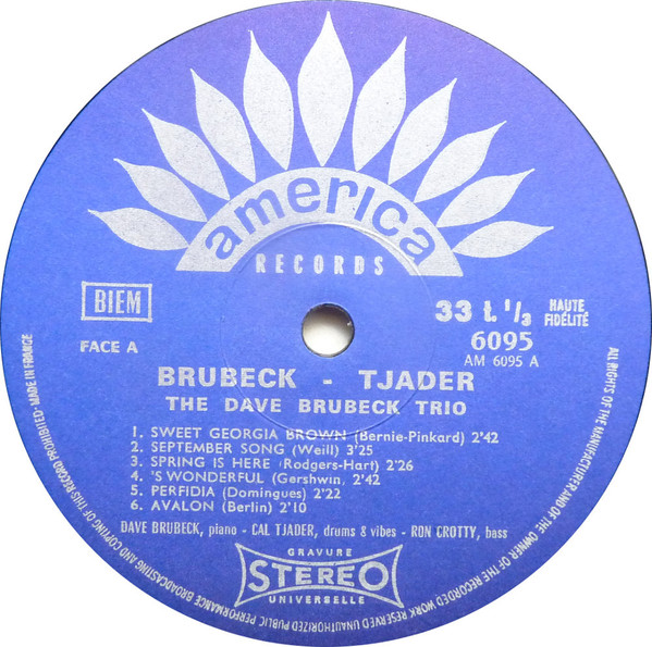 The Dave Brubeck Trio - Brubeck -:- Tjader | America Records (30 AM 6095) - 3 The Dave Brubeck Trio - Brubeck -:- Tjader | America Records (30 AM 6095) - 3