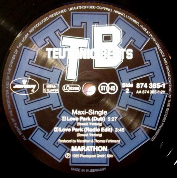 Marathon - Love Park | Teutonic Beats (TB 007) - 4