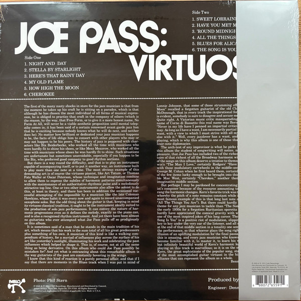 Joe Pass - Virtuoso | Pablo Records (CR00849) - 2 Joe Pass - Virtuoso | Pablo Records (CR00849) - 2