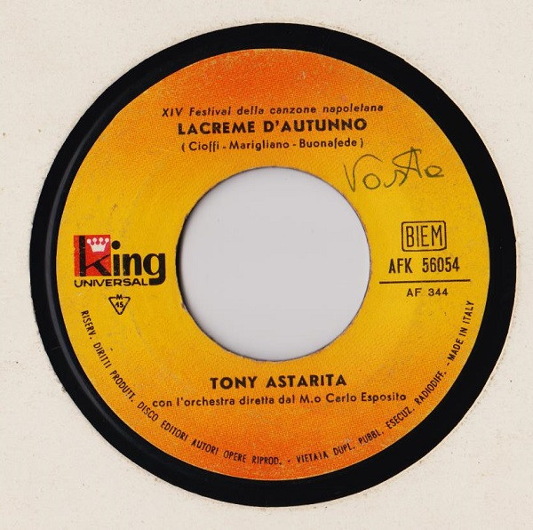 Tony Astarita - Che Chiagne A Fà | King Universal (AFK 56054) - 3