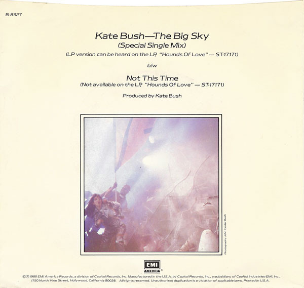 Kate Bush - The Big Sky (Special Single Mix) | EMI America (B-8327) - 2