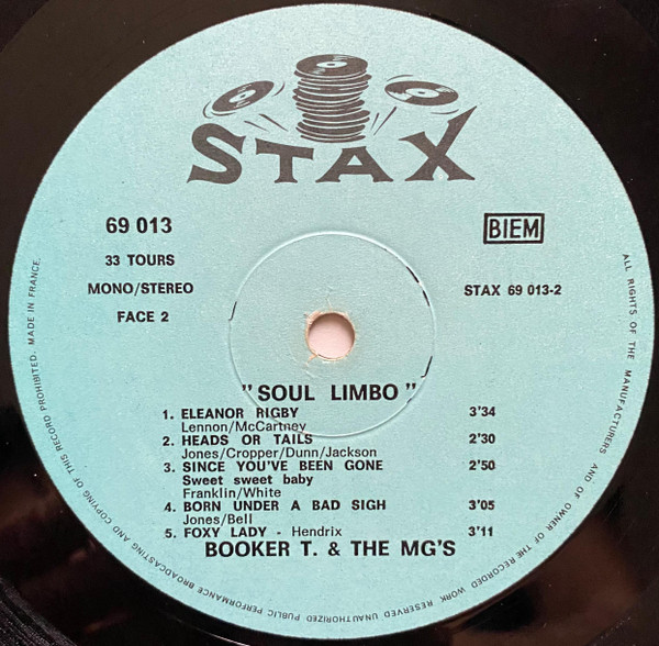 Booker T & The MG's - Soul Limbo | Stax (69 013) - 4