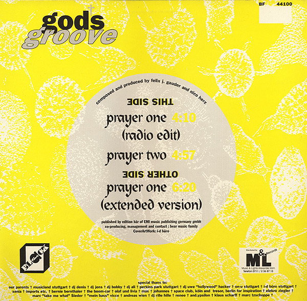 God's Groove - Prayer One / Two | Black Flame (BF 44100) - 2