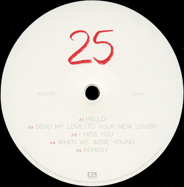 Adele - 25 | XL Recordings (XLLP740) - 3 Adele - 25 | XL Recordings (XLLP740) - 3