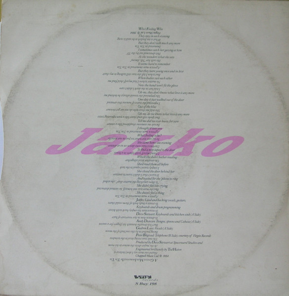 Jakko - Who's Fooling Who | Stiff Records (SBUY 198) - 2