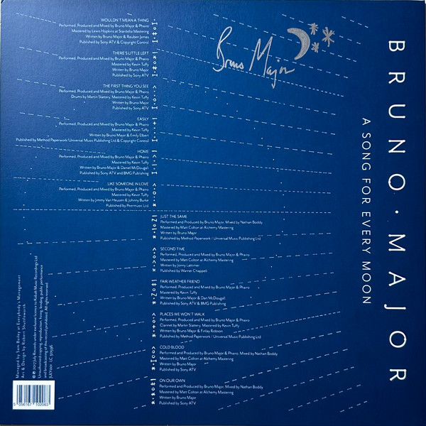 Bruno Major - A Song For Every Moon | July Records (JULY001) - 2 Bruno Major - A Song For Every Moon | July Records (JULY001) - 2