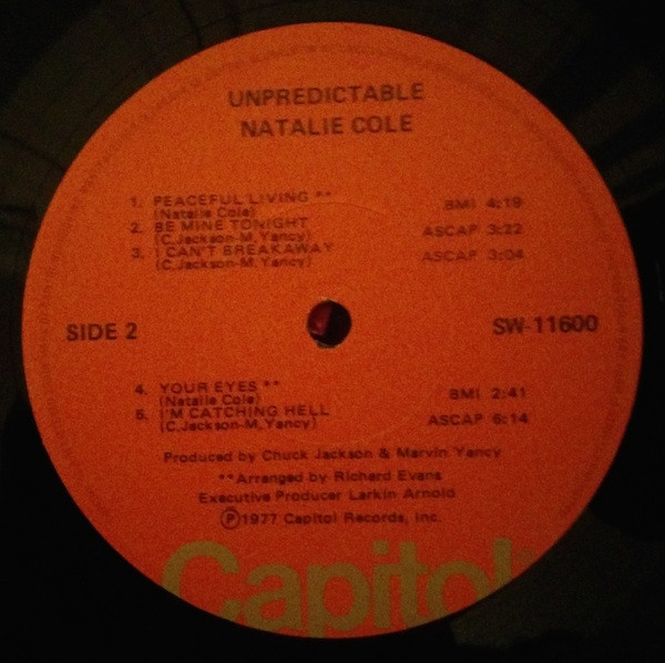 Natalie Cole - Unpredictable | Capitol Records (SW 11600) - 4