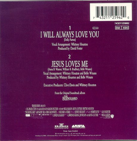 Whitney Houston - I Will Always Love You | Arista (74321 12596 2) - 2