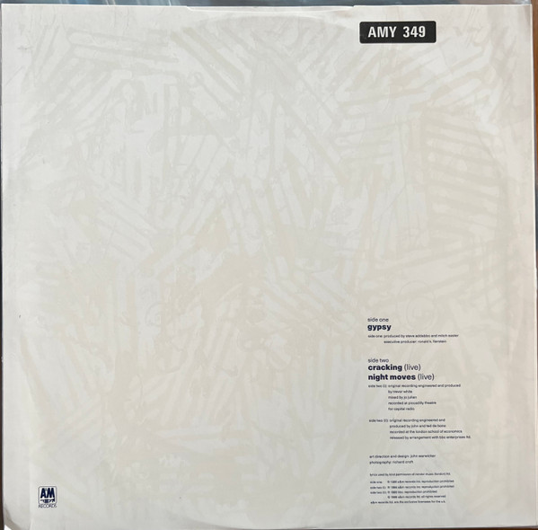 Suzanne Vega - Gypsy | A&M Records (AMY 349)