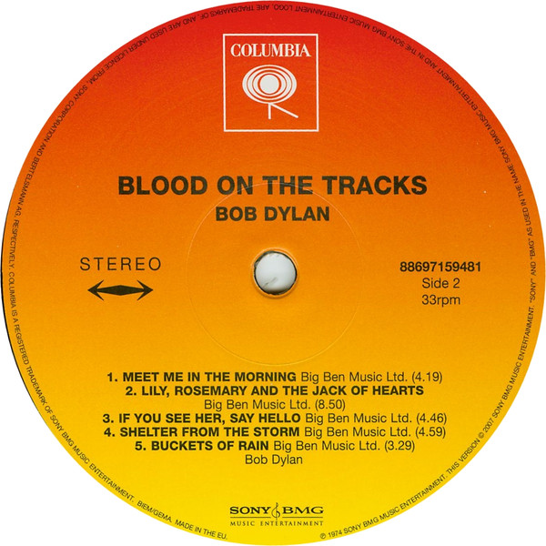 Bob Dylan - Blood On The Tracks | Columbia (88697159481) - main Bob Dylan - Blood On The Tracks | Columbia (88697159481) - main