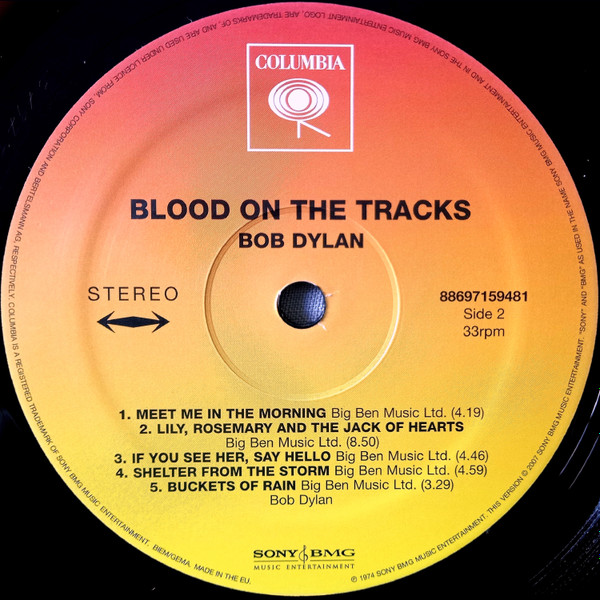 Bob Dylan - Blood On The Tracks | Columbia (88697159481) - 4 Bob Dylan - Blood On The Tracks | Columbia (88697159481) - 4