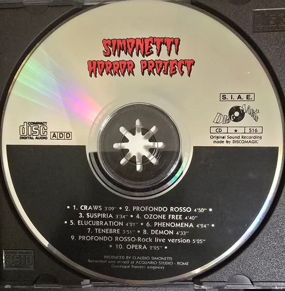 Simonetti Horror Project - Simonetti Horror Project | Discomagic Records (CD 516) - 3 Simonetti Horror Project - Simonetti Horror Project | Discomagic Records (CD 516) - 3