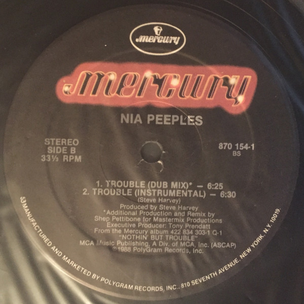 Nia Peeples - Trouble | Mercury (870 154-1) - main