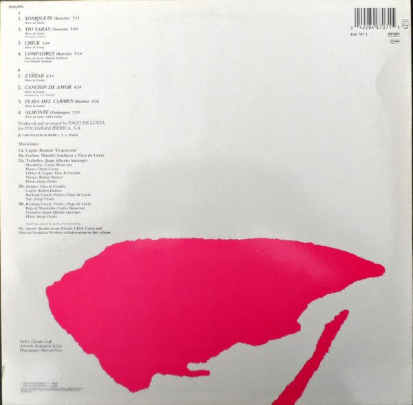 Paco de Lucía - Zyryab | Philips (846 707 1) - 2