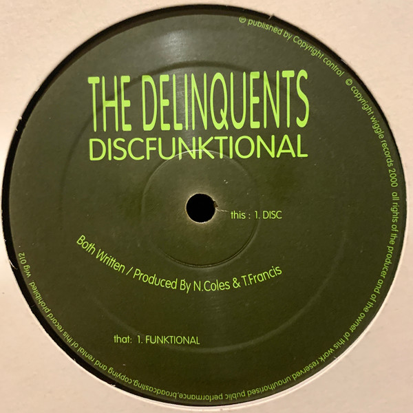 The Delinquents - Discfunktional | Wiggle (WIG012) - main