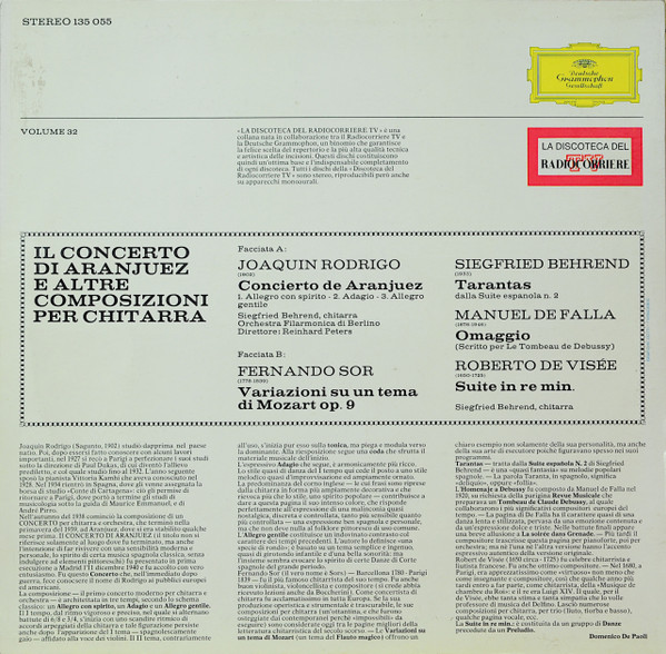 Various - Il Concerto Di Aranjuez E Altre Composizioni Per Chitarra | Deutsche Grammophon (135 055) - 2 Various - Il Concerto Di Aranjuez E Altre Composizioni Per Chitarra | Deutsche Grammophon (135 055) - 2