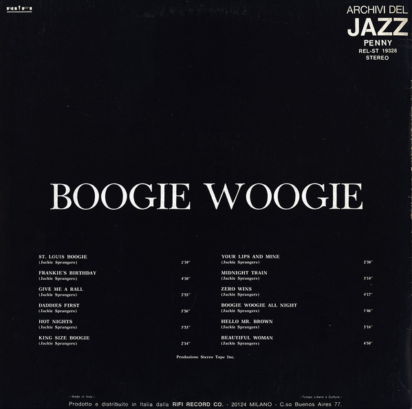 The Joe Louis Party Band - Boogie Woogie | Penny (REL-ST 19328) - 2