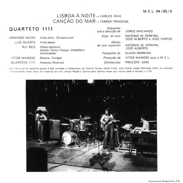 Quarteto 1111 - P'ra Frente Com A Música Portuguesa | MEL (M.E.L. 04/05/S) - 2 Quarteto 1111 - P'ra Frente Com A Música Portuguesa | MEL (M.E.L. 04/05/S) - 2