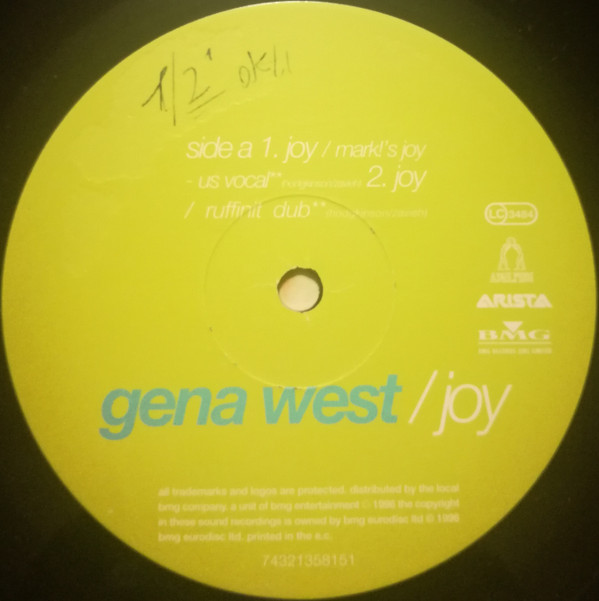 Gena West - Joy | Arista (74321358151) - main