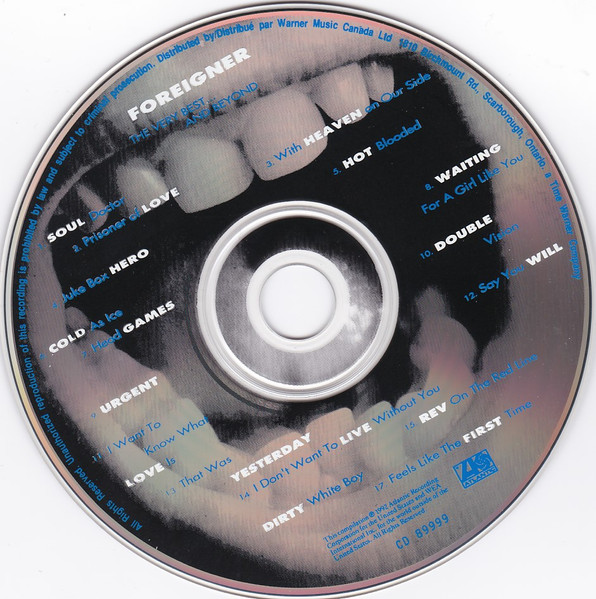 Foreigner - The Very Best...And Beyond [CD] | Atlantic (CD 89999) - 3